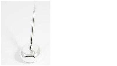 Bey-Berk Pen on stand, Desk series Silver Plated (Single)