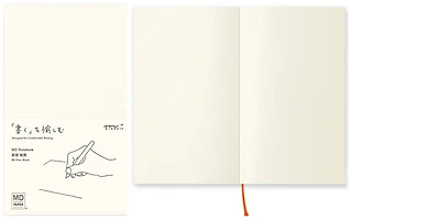 Carnet de notes (B6 Slim) Midori, série MD Paper Crème (Uni, 105mm x 175mm)