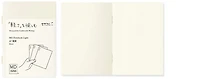 Paquet de 3 Carnets de notes (A7) Midori, série MD Paper Light Crème (Uni, 74mm x 105mm)