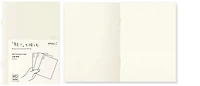 Paquet de 3 Carnets de notes (A6) Midori, série MD Paper Light Crème (Uni, 105mm x 148mm)