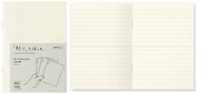 Paquet de 3 Carnets de notes (A6) Midori, série MD Paper Light Crème (Ligné, 105mm x 148mm)