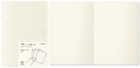 Paquet de 3 Carnets de notes (A5) Midori, série MD Paper Light Crème (Uni, 148mm x 210mm)