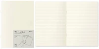 Paquet de 3 Carnets de notes (A5) Midori, série MD Paper Light Crème (Ligné, 148mm x 210mm)