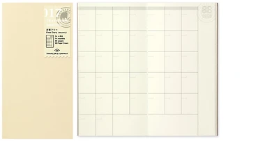 Traveler's Company Agenda refill, Notebook Refill series Cream (110mm x 210mm) 