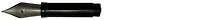Pointe de plume Stilform, série Accessoires Titane mat