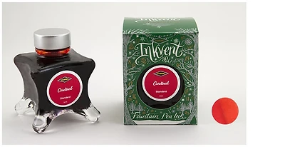 Bouteille d'encre Diamine, série Inkvent Green Edition Encre Cardinal (50ml)
