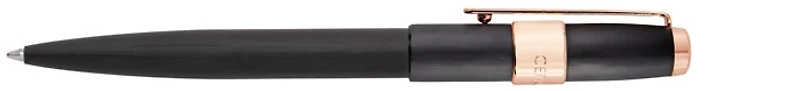 Stylo bille Cerruti 1881, série Block Noir brossé PGT