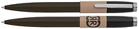 Cerruti 1881 Ballpoint pen, Brick series Khaki, beige & black