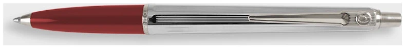 Stylo bille Ballograf, série Epoca Chrome - grip Bourgogne