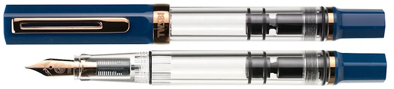 Stylo plume TWSBI, série Eco Bleu indigo/Bronze