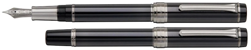 Stylo plume Sailor, série CYLINT Acier inoxydable noir (Pointe 21kt)