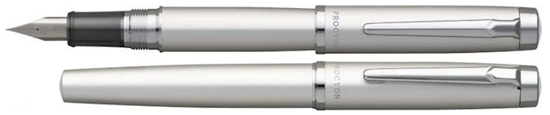 Stylo plume Platinum, série Procyon Luster Argent satiné