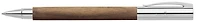 Stylo bille roulante Faber-Castell Design, série Ambition Walnut Wood (Bois de noyer)