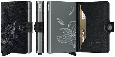 Secrid Card case, Miniwallet Stitch Magnolia series Black