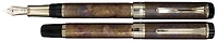 Stylo plume Sailor, série CYLINT Patine (Patina) Brune (Pointe 21kt)