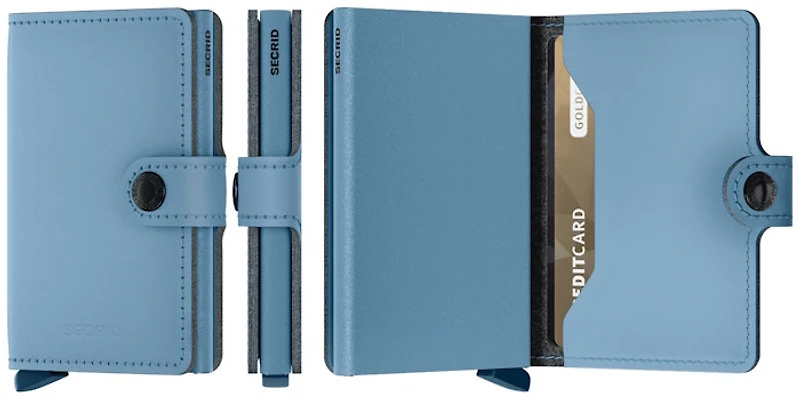 Porte-cartes Secrid, série Miniwallet Yard Poudre Bleu ciel 