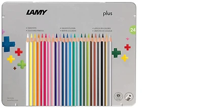 Lamy colored pencil set, Plus series - Metal box of 24 pencils
