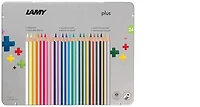 Ensemble de crayons de couleur Lamy, série Plus - Boîte en métal de 24 crayons