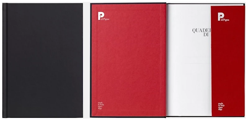 PdiPigna Notebook (A5), Nero Oriente series Black (Ruled, 148mm x 210mm)