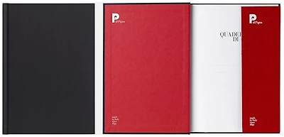 PdiPigna Notebook (A5), Nero Oriente series Black (Ruled, 148mm x 210mm)