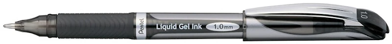 Pentel Gel pen, EnerGel Capped Refillable series Black ink (Metal tip)