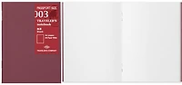 Recharge de carnet Traveler's Company, série Notebook Passport Size Refill Blanc (Uni, 89mm x 124mm)