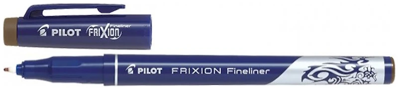 Pilot Felt pen, Frixion Fineliner series Brown ink
