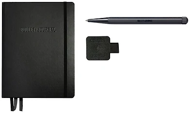 Leuchtturm1917 set, Bullet Journal Stealth Collector's Set series (1x Bullet Journal A5, 1x Drehgriffel, 1x Pen Loop)
