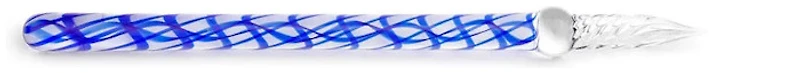 Plume de verre Herbin, série Verre Bleu Saphir (Droite - 16 cm)
