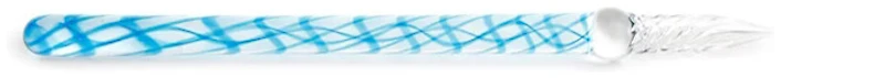 Plume de verre Herbin, série Verre Bleu Calanque (Droite - 16 cm)
