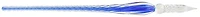 Plume de verre Herbin, série Verre Bleu Nuit (Torsadée - 19 cm)