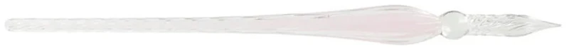 Plume de verre Herbin, série Verre Rose Pâle (Torsadée - 19 cm)