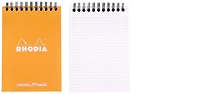 Bloc notes Rhodia, série Basics Orange (#13-Spiralé-Pointillé) 