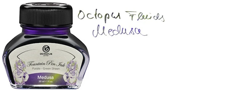 Bouteille d'encre Octopus Fluids, série Sheen Encre Medusa (30ml)
