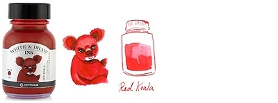 Bouteille d'encre Octopus Fluids, série Write & Draw Ink Encre rouge (Koala) - 50ml
