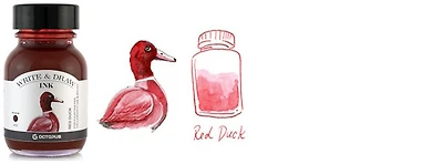 Bouteille d'encre Octopus Fluids, série Write & Draw Ink Encre rouge (Duck) - 50ml