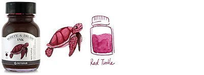 Bouteille d'encre Octopus Fluids, série Write & Draw Ink Encre rouge (Turtle) - 50ml