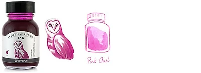 Bouteille d'encre Octopus Fluids, série Write & Draw Ink Encre rose (Owl) - 50ml