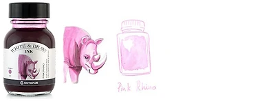 Bouteille d'encre Octopus Fluids, série Write & Draw Ink Encre rose (Rhino) - 50ml