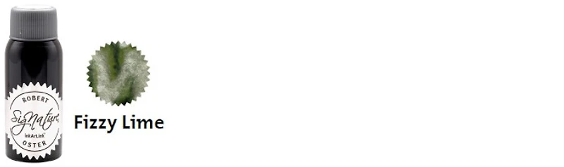 Bouteille d'encre Robert Oster, série Shake'N'Shimmy (Fizzy Lime) 50ml