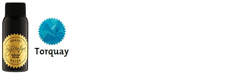 Bouteille d'encre Robert Oster, série Blues & Teals (Torquay) 50ml 