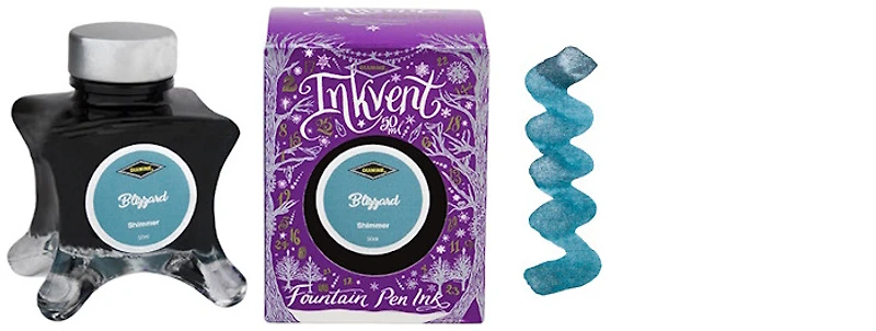 Bouteille d'encre Diamine, série Inkvent Purple Edition Encre Blizzard (50ml)