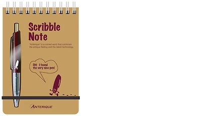 Ensemble stylo bille & bloc notes Anterique