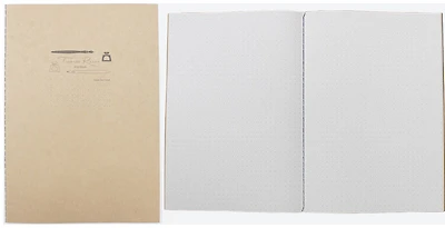 Carnet de notes (A5) Tomoe River, série Stitch Notebook Blanc (Pointillé, 148mm x 210mm)