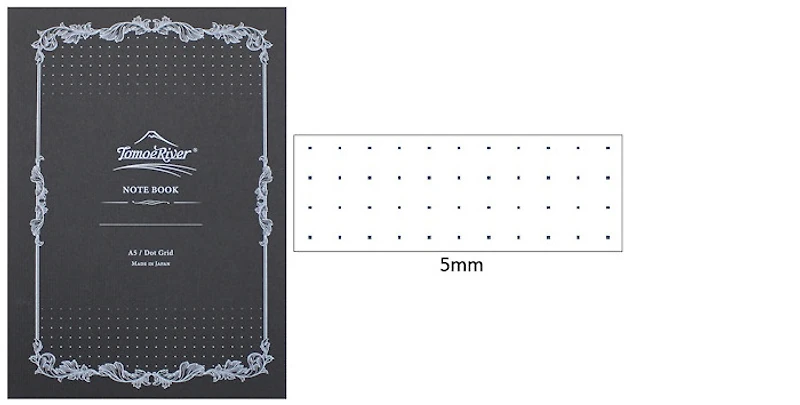 Carnet de notes (A5) Tomoe River, série Softcover Notebook Blanc (Pointillé, 148mm x 210mm)