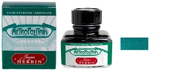 Jacques Herbin Ink bottle, Paris Collection series Vert Métropolitain ink - 30ml