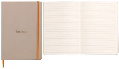 Carnet de notes (A5) Rhodia, série Rhodiarama A5 Rose pâle* (Couverture souple, 148 mm x 210 mm, ligné)