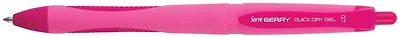 Serve Retractable Gel pen, Berry series Pink ink