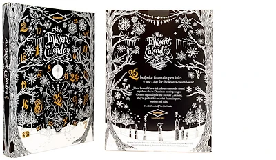 Ensemble de bouteilles d'encre Diamine, série Inkvent Calendar 2024 - Black Edition