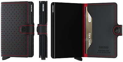 Secrid Card case, Miniwallet Perforated series Black-Red  